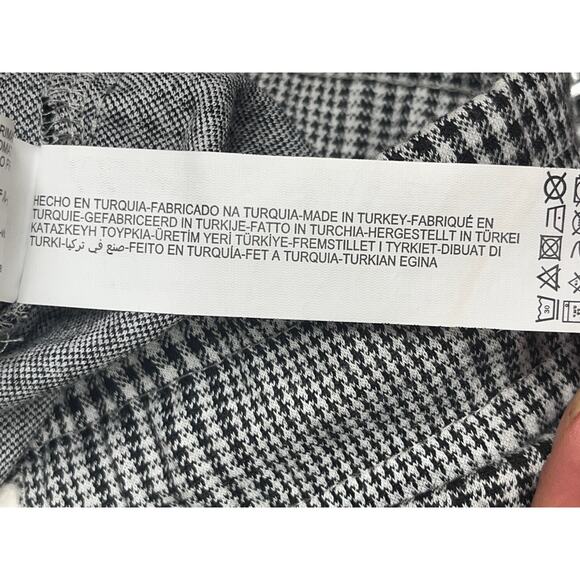 ZARA WOMEN'S Stronger Than Fear PLAID DRAWSTRING PANTS TROUSERS SIZE M - Picture 11 of 14